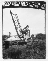 Bascule Bridge, Cleveland, OH. Silver Gelatin Print. movable bridge, fine art photography, Richard Margolis